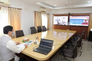 CM launches website of Sri Sri Anirudhadeva Sports University